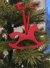 Украшение для ёлки 2026 "Огненная Лошадь"