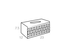 Салфетница Bottega для Kleenex 23x12xH7.5