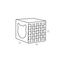 Домик для кота 35x40x35