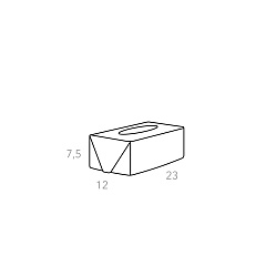 Салфетница для Kleenex 23x12xH7.5