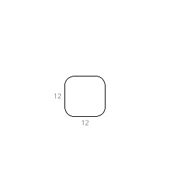 Костер квадратный 12x12