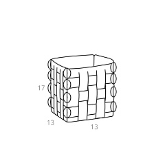 Корзинка Shlesser 13x13xH17