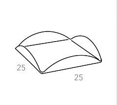 Подставка для сервировки 25x25xH2.5